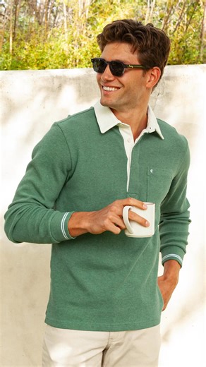 28K views | We took the traditional rugby shirt and put our own spin on it. Made with 100% cotton waffle knit fabrication, our rugby shirts are super soft, and come with a textured visual boost. | Criquet Shirts | Facebook