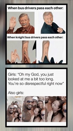 Funny Double Standards Meme 😂 | Bus Drivers vs Knight Bus + Girls Logic Meme#shorts #viral #comedy