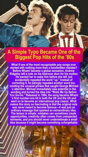 The Accidental Note That Created Wham!'s Biggest Hit