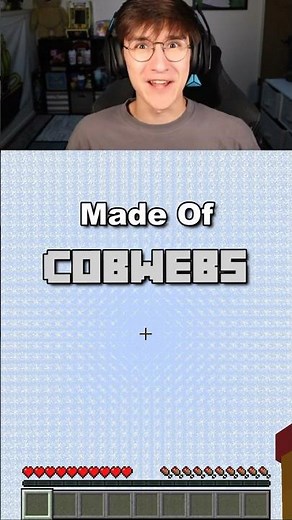 Minecraft, But The World is Made of Cobwebs 😳🕸️