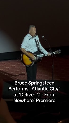 Rotten Tomatoes on Instagram: "Bruce Springsteen performs ‘Atlantic City’ at the AFI premiere of #DeliverMeFromNowhere."