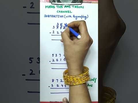 Subtractions with regrouping