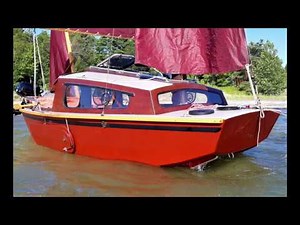 NEW Sailboat Design, CROW a trailered 15' 8" Camp Cruiser, shallow draft with comfortable cabin...