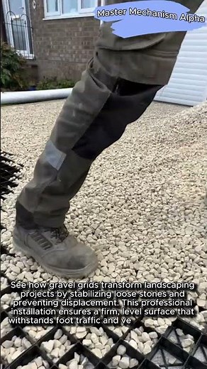 Perfect Garden Path with Gravel Stabilizer #worker #process #design #outdoor #diy