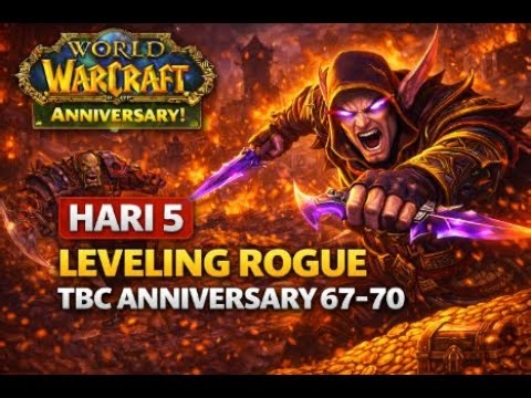 🔴LEVELING ROGUE TBC ANNIVERSARY 67–70🔥Day 5 #reiwowclassictbc #reiwct