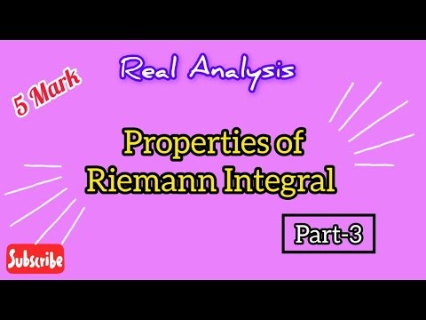Properties of Riemann Integral #realanalysis #bscmaths #riemannintegral #tamil #maths
