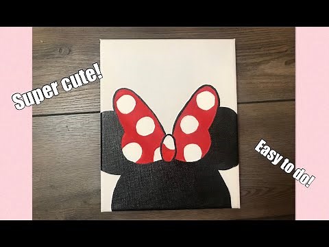 Easy & Simple Minnie Mouse Painting!