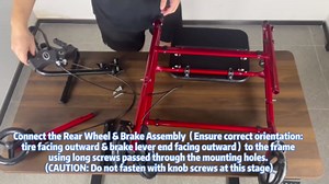 Foldable Rollator Walker with Seat for Seniors, All-Terrain Wheels, 350lb Capacity, Reinforced Inner Metal Rod for Easy Folding & One-Hand Carry, Lightweight Rolling Walker - Purple