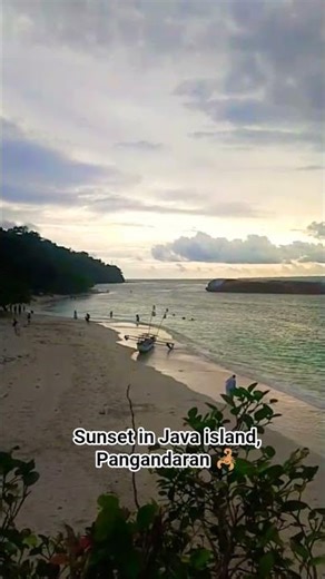 Beach in Java #beach #sunset #views #not #follow #viral #video #shorts #nelayan #pangandaran #fyp
