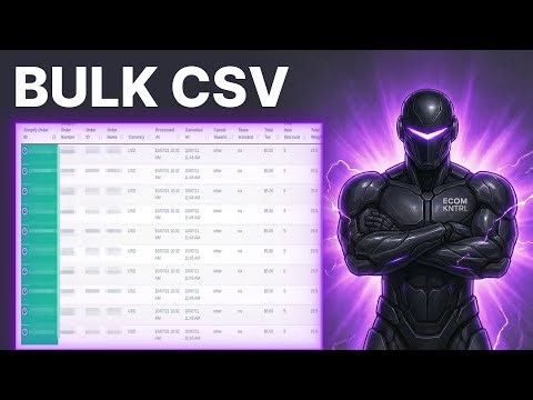 How to Export and Import Shopify Products in Bulk Using a CSV File (2026) | Products CSV