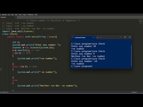 program to check number is Positive or Negative hindi