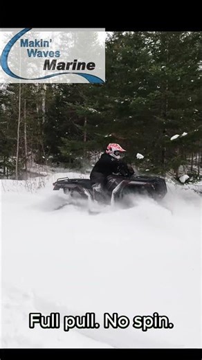 ATV Tracks in Deep Powder | Camso X4S short. #CamsoX4S, #ATVTracks, #DeepSnow