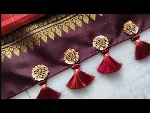 #sareetassels #maggamworktassels #normalneedle #peacocktassels normal needle maggam work tassels