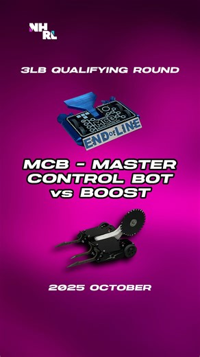 6.1K views · 247 reactions | Anyone else missing last Saturday’s robot action? Let’s relive a few fights. This one was fun! BOOST comes in swinging! A great hit sends MCB slamming into the side rails, and that overhead saw’s no joke. But MCB isn’t done yet, fighting right back for round two! NHRL Open Round 6 Qualifying Round: MCB - Master Control Bot v Boost, Sat, Oct 4 2025 | NHRL | Facebook