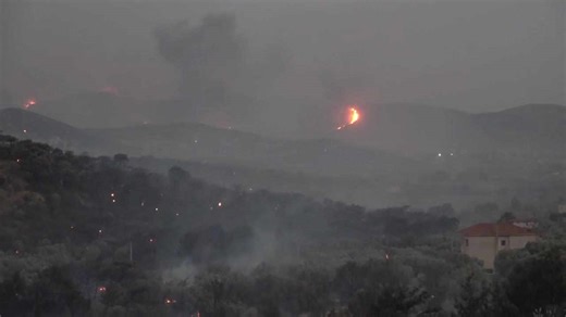 2025 Greek Wildfires Force Thousands To Evacuate