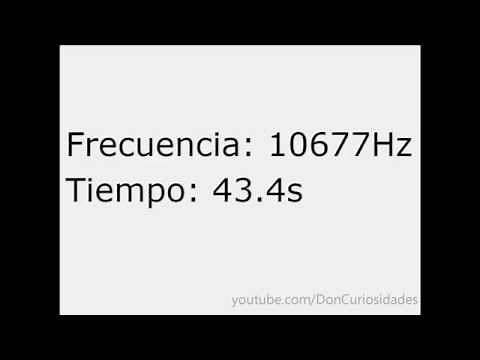 Test auditivo, Tonos agudos de 2000Hz a 20000HZ, alta frecuencia