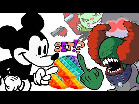 FNF Characters VS Mickey Mouse | POP-IT Battle | FRIDAY NIGHT FUNKIN ANIMATION | SPECIAL EDITION