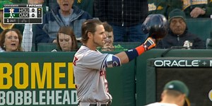 The A's welcomed Josh Reddick back to Oakland with his old walk-up song, 'Careless Whisper'