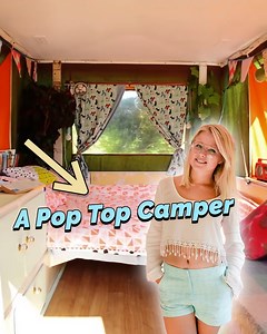 75K views · 725 reactions | Escape rent hikes: Inside a retro pop-up camper revolution!  | Living Big In A Tiny House | Facebook
