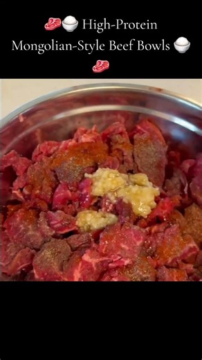 🥩🍚 High-Protein Mongolian-Style Beef Bowls 🍚🥩