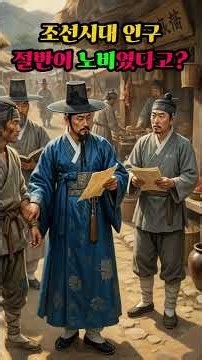 종의 몸값, 소 한 마리보다 쌌다 조선을 떠받친 노비의 하루#한국사 #조선시대 #조선역사 #시니어 #시니어상식 #상식