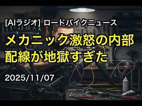 [AIラジオ] ロードバイクニュース メカニック激怒の内部配線が地獄すぎた 2025/11/07
