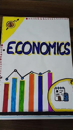 Easy Cover Page For Economics Project/Practice file By |Prabhjot Singh| #shots #coverpage