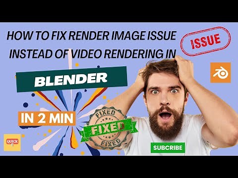 Blender Tutorial: Troubleshooting Render Image Issue Instead of Video Rendering