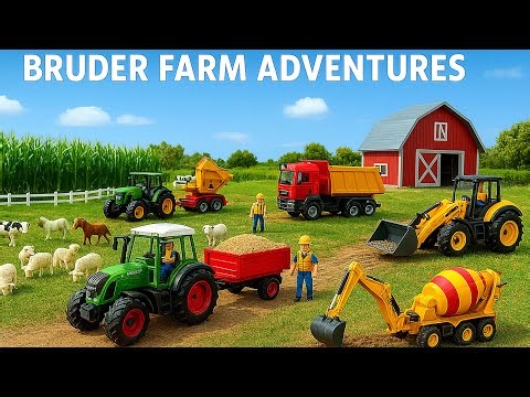 Bruder Farm Adventures – Toy Tractors, Trucks & Farm Machines at Work! 06