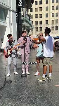 Throwing a Water Balloon At Two Friends Then Pretending to Sing in Public BTS Part 2😭