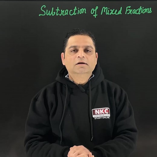 Subtraction of Mixed Fractions Part 1 | Nand Kishore Classes