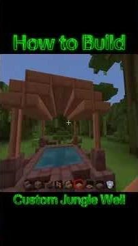 Custom Jungle Well Build Tutorial | Minecraft Bedrock
