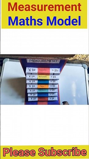 Maths working model Measurements #mearsuring units model #mathsproject #maths #exibition