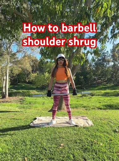 How to barbell shoulder shrug
