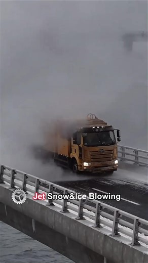 Crazy😮Blowing Snow by a Jet Engine? ✈️❄️#shorts