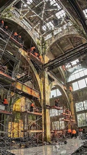 Monumental Adaptive Reuse: From Moss-Covered Ruins to Marble Luxury 🏛️✨ #architecture #construction