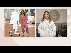 Home Reflections 100% Cotton Plush Bath Robe on QVC
