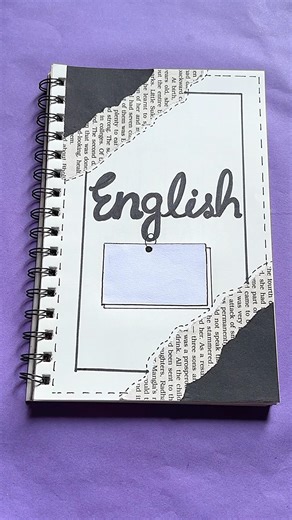 English Assignment Front Page Design 📚✨