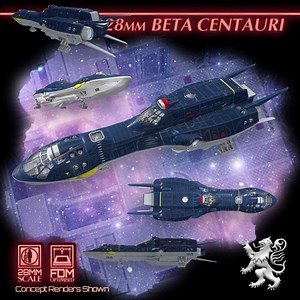 3D Printable 28mm Beta Centauri by 2nd Dynasty