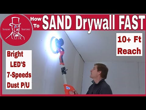 How to Sand Drywall Fast | electric drywall sander