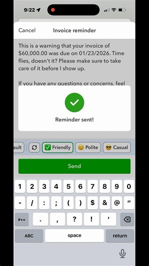 When an invoice is one day late..