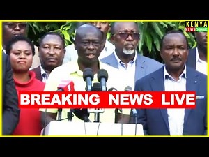 LIVE - Gachagua and Kalonzo Big Announcement with Opposition Leaders