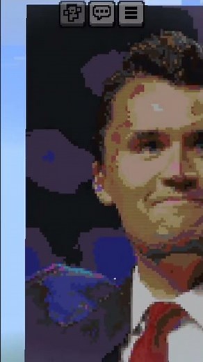 Pixelart charlie Kirk in Minecraft #charliekirk #minecraft #pixelart #wearecharliekirk