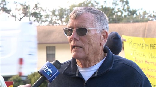 Protesters gather in Zephyrhills demanding justice after shooting in Minnesota