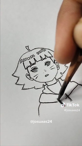 Learn How to Draw Himawari from Naruto | Step-by-Step Tutorial