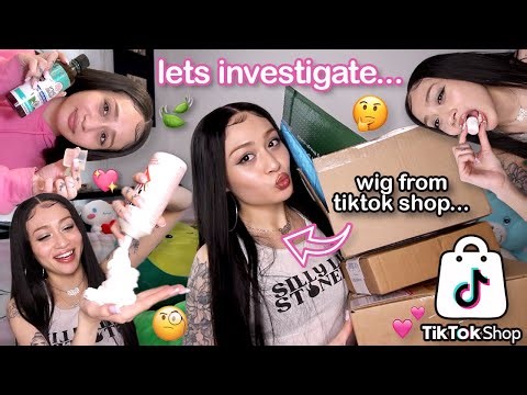 investigating tiktok shop 🧐... *beauty, food, and tech* 🤭💕🍃