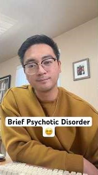 What is Brief Psychotic Disorder? 🧠 #pmhnp #mentalhealth #health #nursing