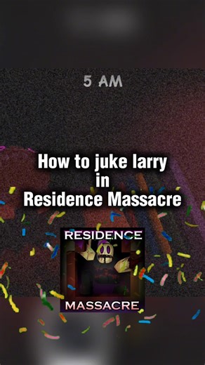 How to juke Larry in residence massacre #residencemassacre #roblox #shorts #horror