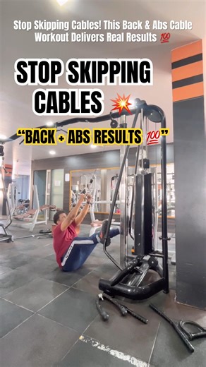 Stop Skipping Cables! This Back & Abs Cable Workout Delivers Real Results 💯