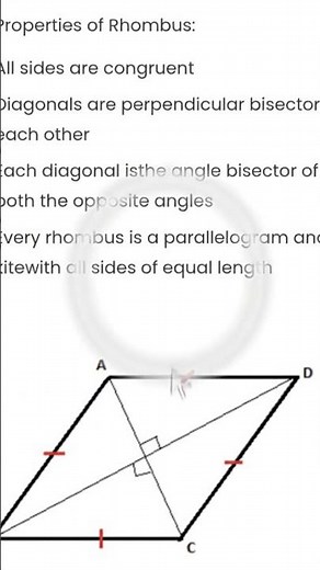 properties of rhombus